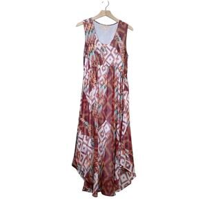 Otis & Maclain Womens L Asymmetrical Fully Lined Midi Dress